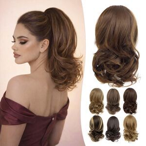 14 Inch Pony Tails Hair Extensions Clip, 18B-188H008